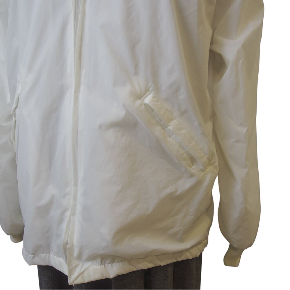 Vintage Birdie White Fleece Lined Windbreaker XL USA Embroidered Audrey Gorpcore - Picture 6 of 12